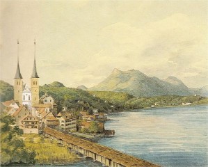 View of Lucerne by Mendelssohn, 1847